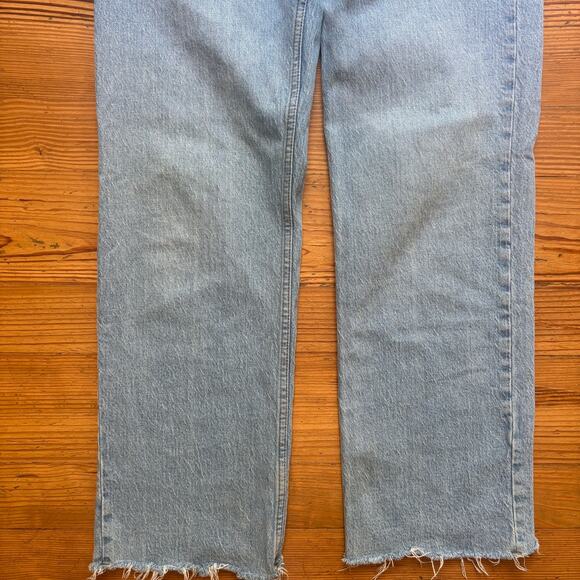 Abercrombie & Fitch light was baggy low rise womens jeans SIZE 4 - Picture 3 of 6